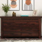 Solid Sheesham Wood Chest of Drawers with 7 Storage Drawers