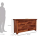 Solid Sheesham Wood Chest of Drawers with 7 Storage Drawers