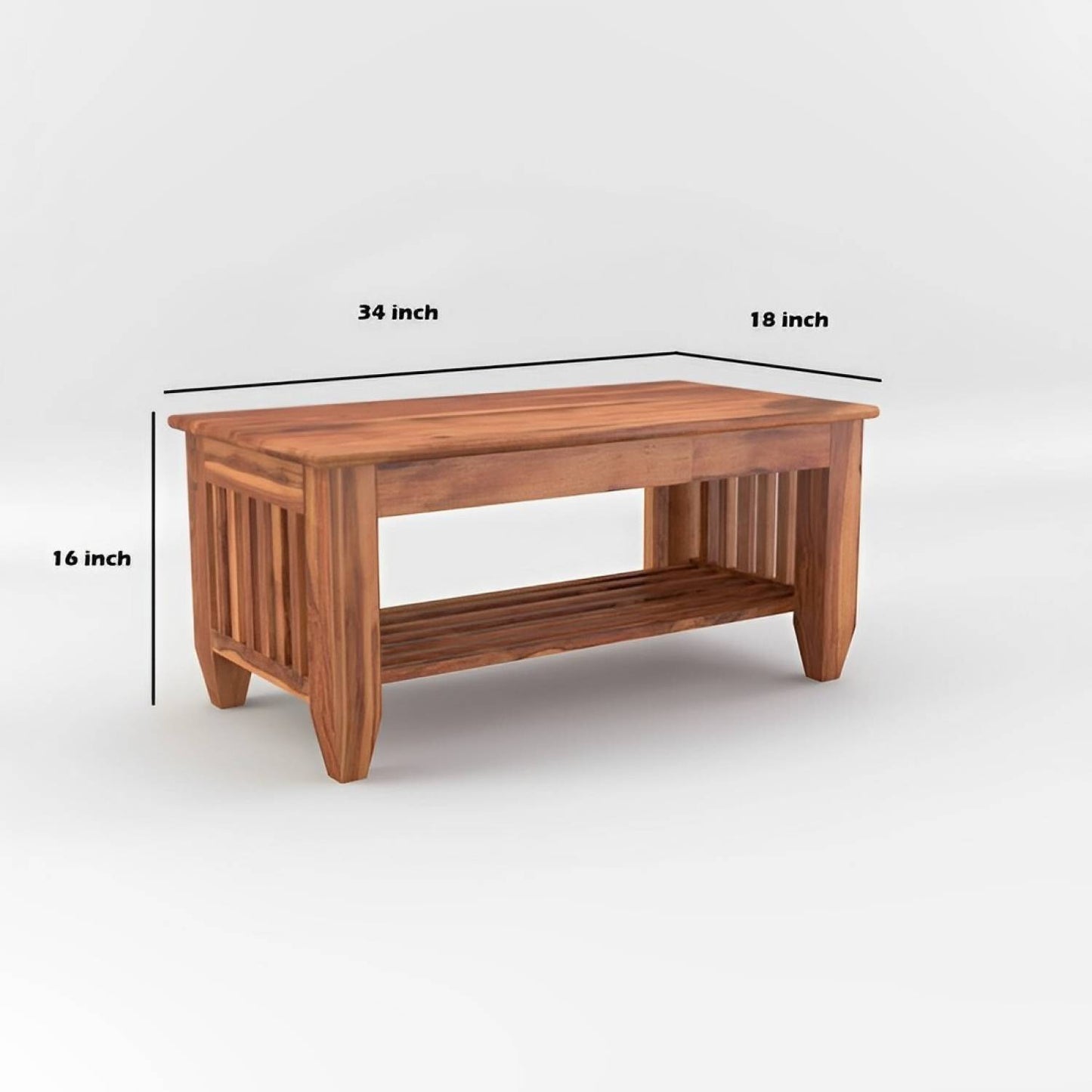5 Seater Wooden Sofa Set with Center Table