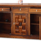Solid Wood 3-Drawer 3-Door Carved Sideboard Storage Cabinet
